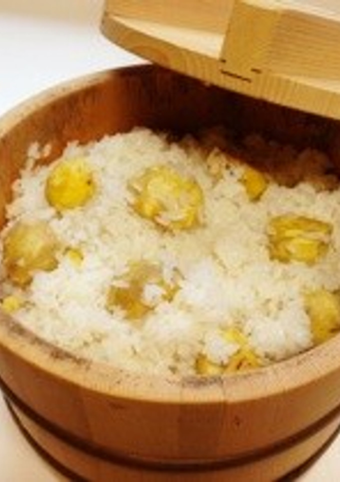 皮付き生栗から作る 栗ごはん-レシピのメイン写真