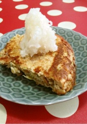 白菜の納豆チーズお好み焼き風-レシピのメイン写真