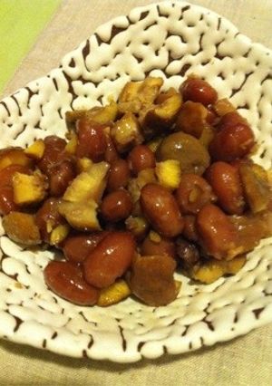 甘栗と甘納豆の和スイーツ-レシピのメイン写真