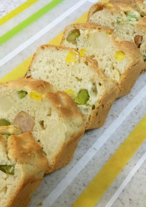 1歳からのお好み焼き粉(米粉)ケークサレ-レシピのメイン写真