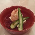 簡単前菜~豆腐と海老の付きだし ~