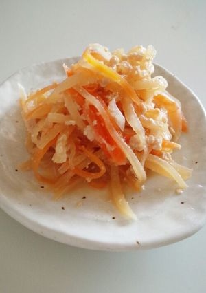 大根とくずし豆腐の炒り煮-レシピのメイン写真