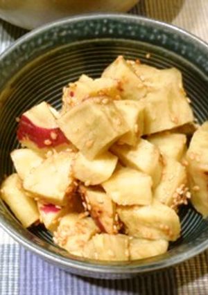 レンジやエアフライヤでさつまいもコロ焼き-レシピのメイン写真
