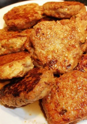 焼き鳥のたれで鶏つくねバーグ-レシピのメイン写真