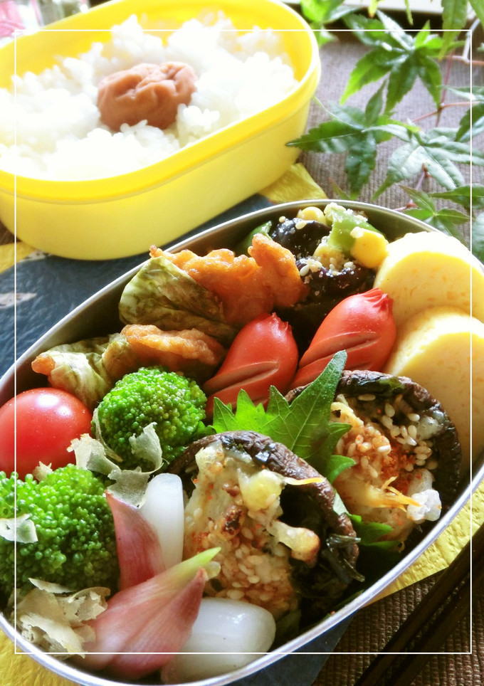 粉わかめと味付たらの椎茸傘焼き-レシピのメイン写真