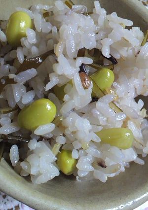 枝豆と昆布のごはん-レシピのメイン写真