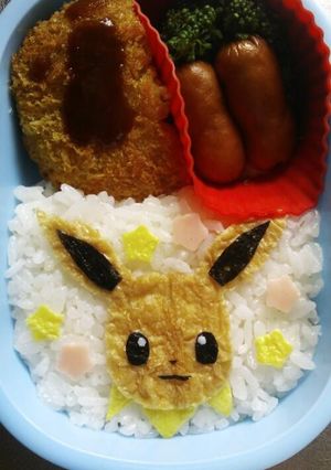 キャラ弁　ポケモン　イーブイ-レシピのメイン写真