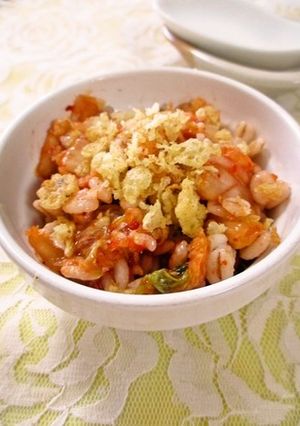 速攻でできる!押し麦のキムチ和え-レシピのメイン写真