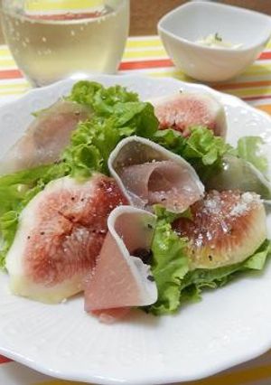 いちぢくと生ハムのサラダ-レシピのメイン写真
