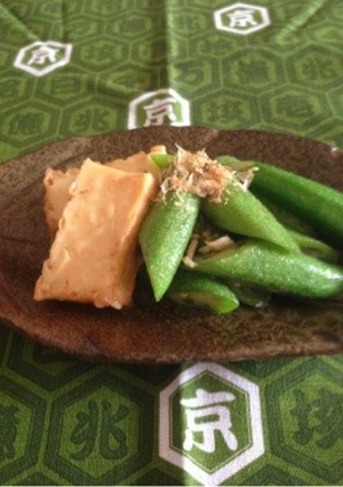 オクラと厚揚げの麺つゆ煮-レシピのメイン写真