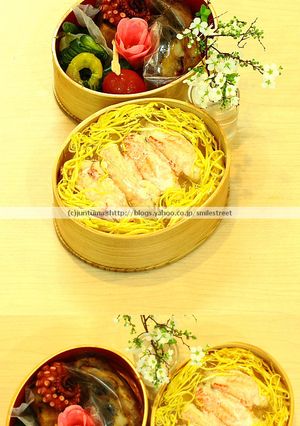 築地毛蟹のジュレちらし弁当-レシピのメイン写真