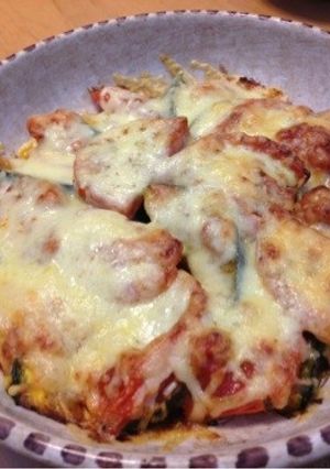 カボチャとトマトのチーズ焼き-レシピのメイン写真
