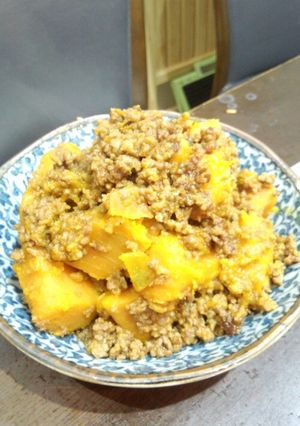 かぼちゃのそぼろ煮-レシピのメイン写真
