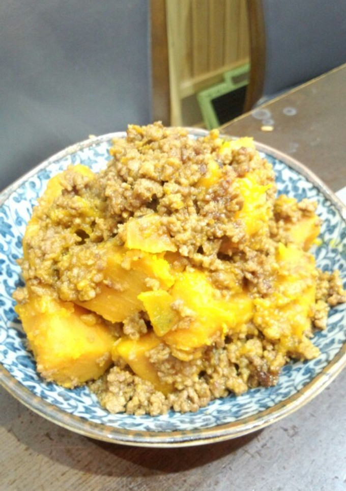 かぼちゃのそぼろ煮-レシピのメイン写真