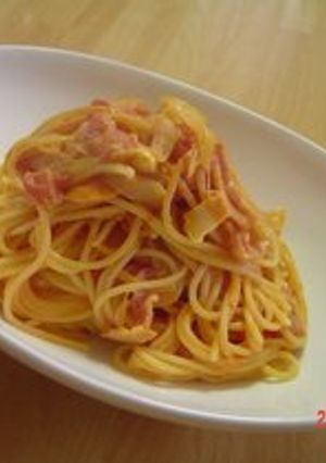 トマトとベーコンのクリームチーズパスタ-レシピのメイン写真