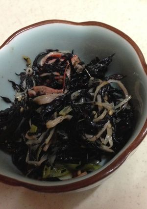 ひじきとネギの胡麻油和え-レシピのメイン写真