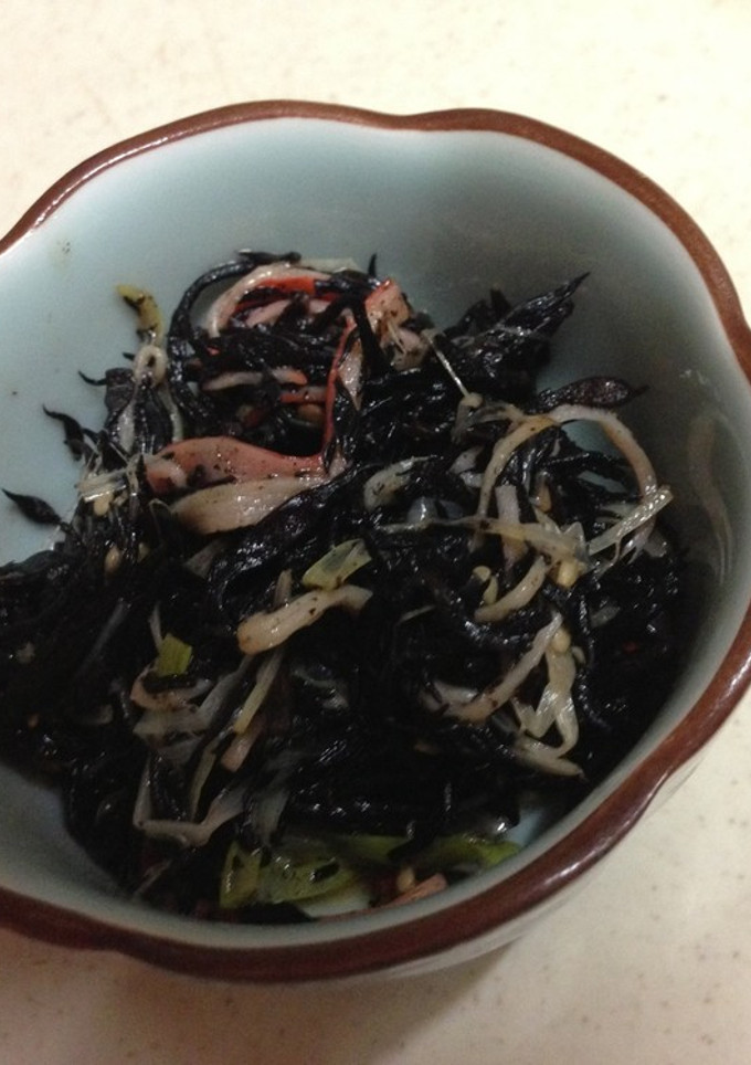 ひじきとネギの胡麻油和え-レシピのメイン写真
