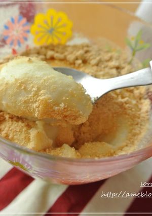 簡単！もちもち豆腐ｄｅわらび餅風プリン★-レシピのメイン写真
