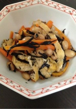 麺つゆで簡単！鉄分たっぷりひじきの炒め煮-レシピのメイン写真
