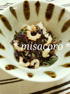 m金時草とちくわの酢の物-レシピのメイン写真