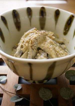 m茄子の白味噌マヨ和え-レシピのメイン写真
