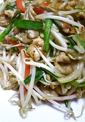本格!豚肉&にら&もやし【野菜炒め-レシピのメイン写真