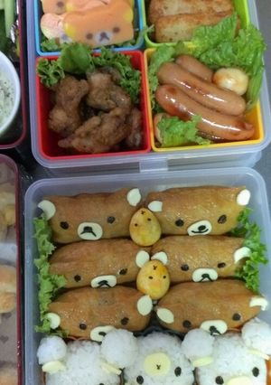 運動会のお弁当～2012リラックマいなり-レシピのメイン写真