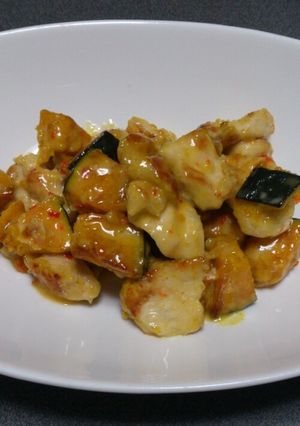 鶏むねとカボチャのスイチリマヨ-レシピのメイン写真