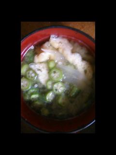 オクラの味噌汁-レシピのメイン写真