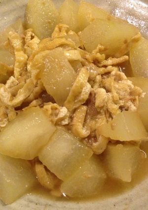 冬瓜ときざみ揚げの炒め煮（減塩）-レシピのメイン写真