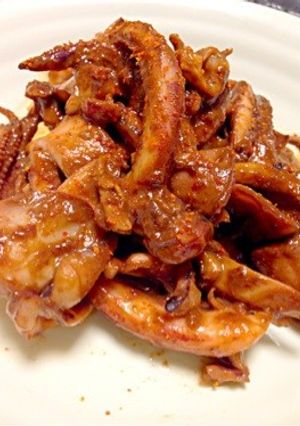 イカゲソと肝のヤミツキ炒め-レシピのメイン写真
