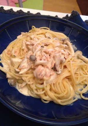 サーモンのクリームパスタ-レシピのメイン写真