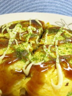 半熟卵のお好み焼き-レシピのメイン写真