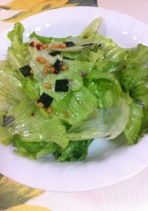 超簡単!レタスのお茶漬けサラダ-レシピのメイン写真