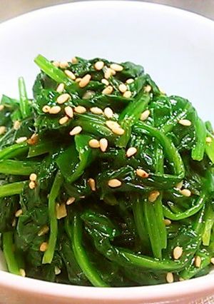 にんにくごま油で簡単 ほうれん草のナムル-レシピのメイン写真