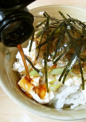 白ネギとじゃこの豆腐丼☆ポン酢をかけてー-レシピのメイン写真