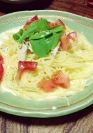 クリームパスタ-レシピのメイン写真