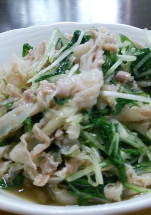 豚しゃぶと水菜のサラダ-レシピのメイン写真