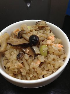 秋鮭ときのこのバター炊き込みご飯-レシピのメイン写真