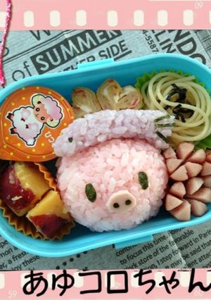 キャラ弁 あゆコロちゃん-レシピのメイン写真