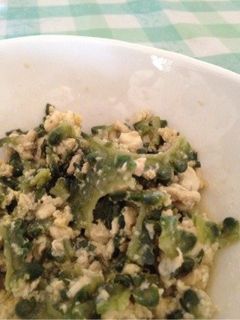 ゴーヤとバジルの炒め物-レシピのメイン写真