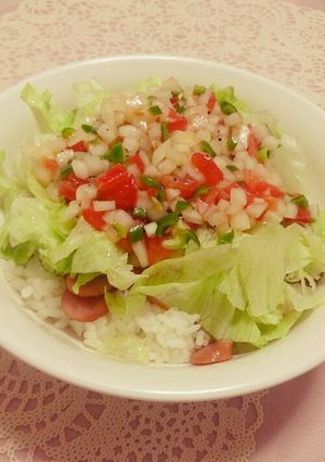 野菜いっぱい食べれちゃう♡簡単タコライス-レシピのメイン写真