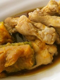 家の黄金比でかぼちゃと手羽の煮物-レシピのメイン写真