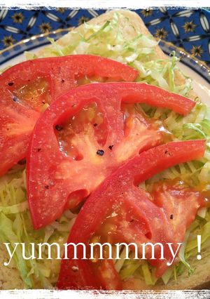 キャベツとトマトのパン♪-レシピのメイン写真