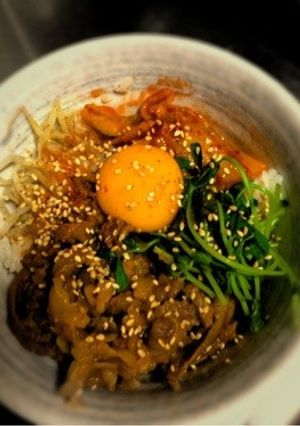 簡単レンジでビビンバ-レシピのメイン写真