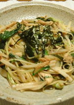 大根とツナとわかめのスパゲッティ-レシピのメイン写真