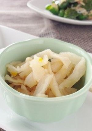 お弁当に！ゆがき大根の柚子酢漬け-レシピのメイン写真