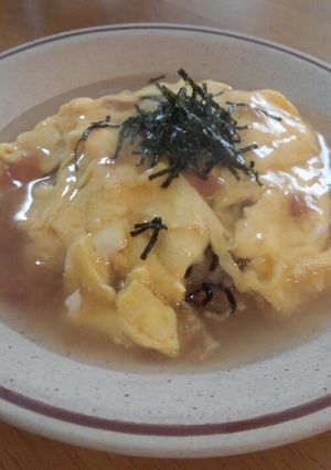塩昆布のオムライス★梅干しあんかけ-レシピのメイン写真