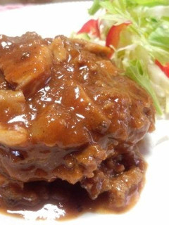 スパ子の玉ねぎベース煮込ハンバーグソース-レシピのメイン写真