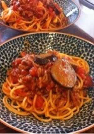 ナスと舞茸の簡単ボロネーゼ☆-レシピのメイン写真